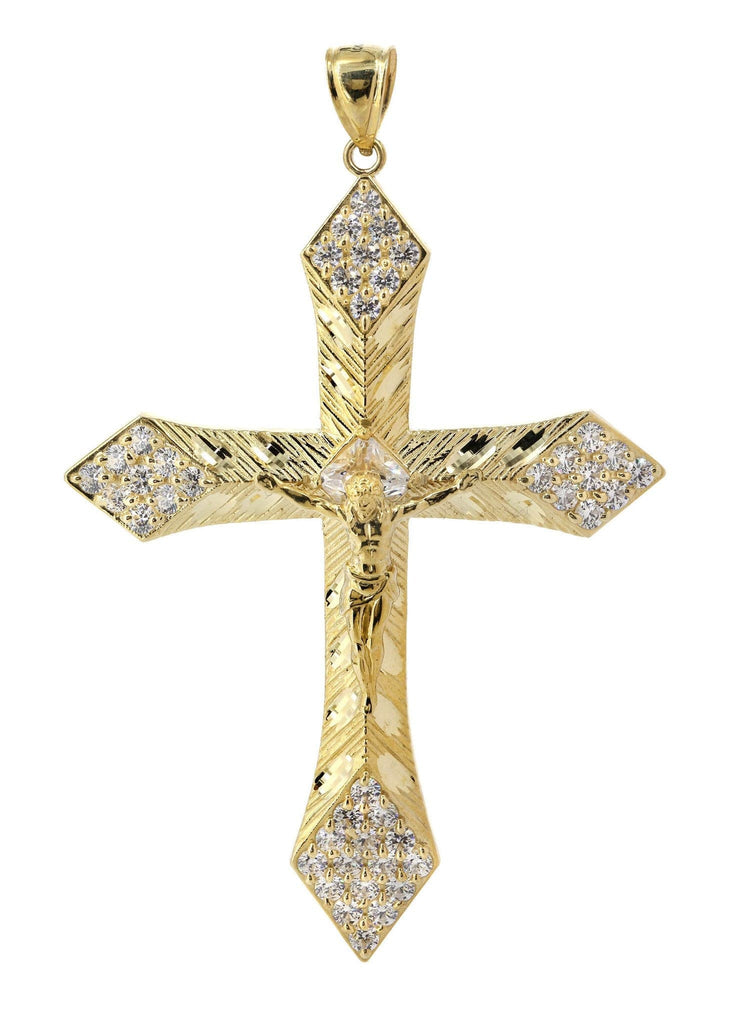 Heavy gold 2025 cross pendant