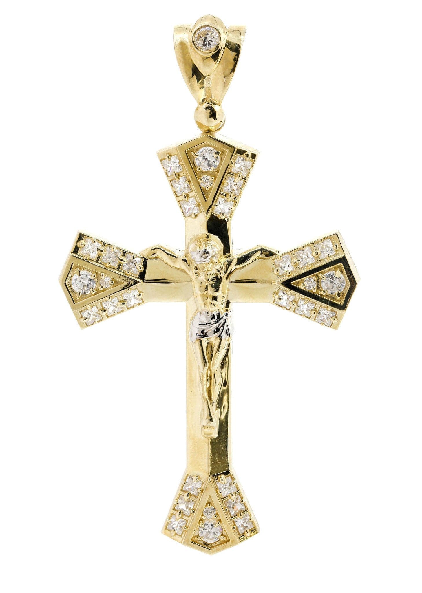 希少 vintage ゴールド 金 ネックレス / 9k 12k 14k 18k 10K Gold Cross / Crucifix Pendant | 14.1 Grams