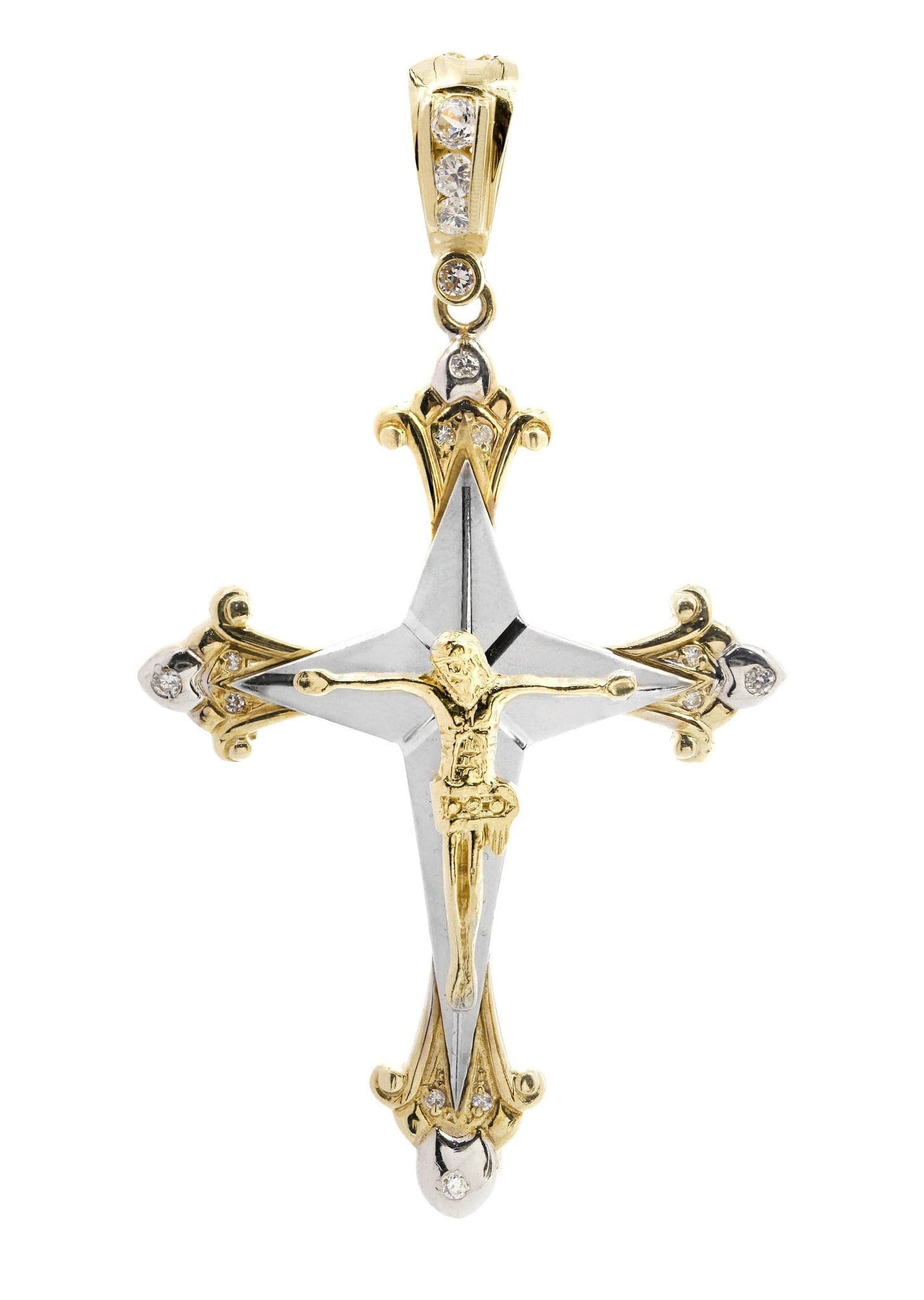 Crucifix Pendant Gold | Crucifix Cross Pendant | FrostNYC