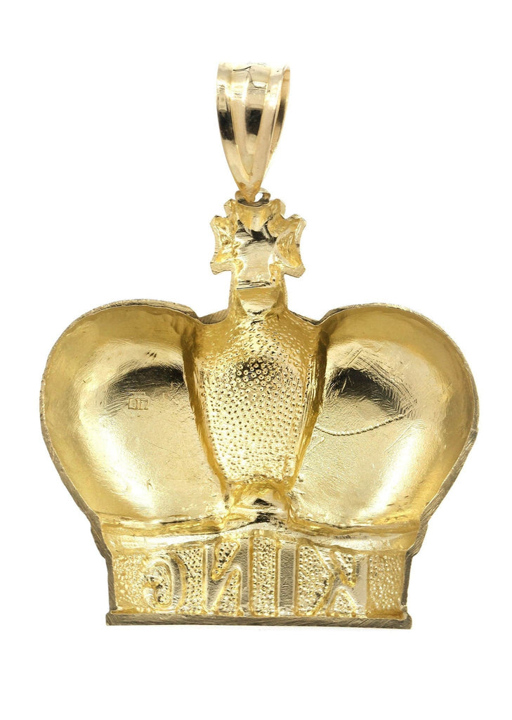 Big Crown 10K Yellow Gold Pendant. | 27.7 Grams MEN'S PENDANTS FROST NYC 