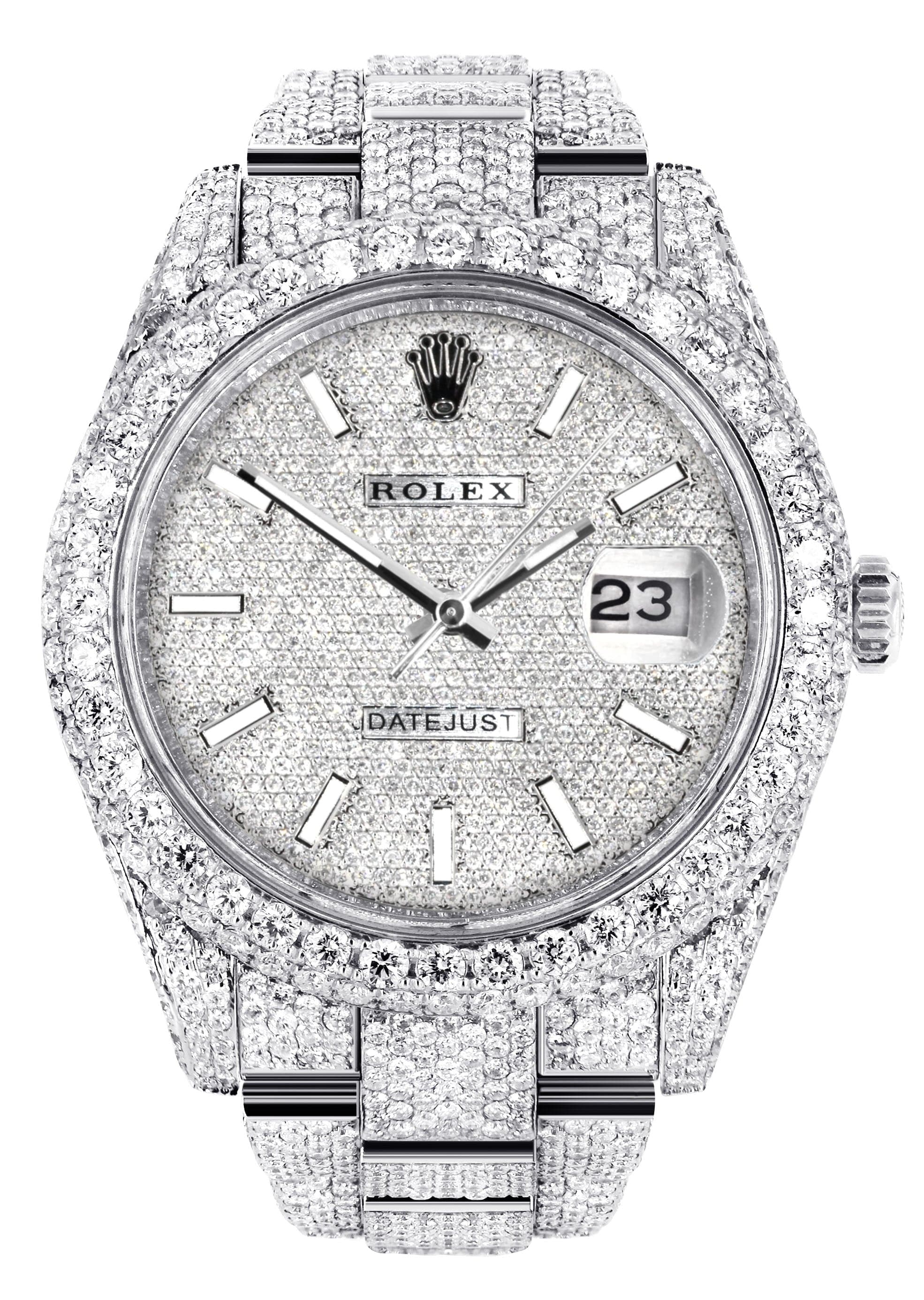 Rolex Datejust 41 ประดับเพชร เพชร 25 กะรัต ประดับตามสั่ง