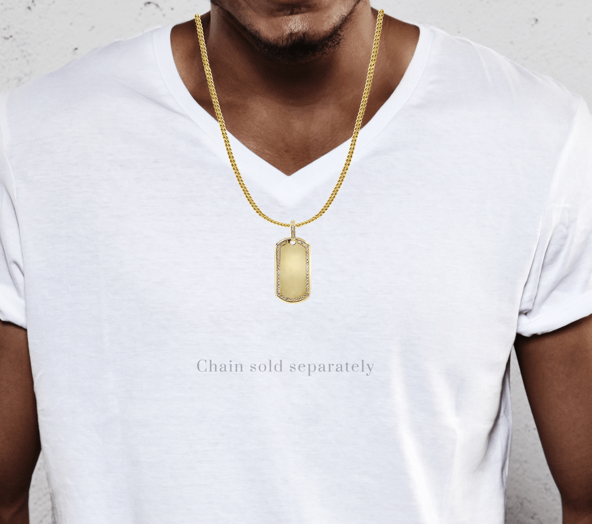 Dogtag 10K Gold Pendant | 18.4 Grams