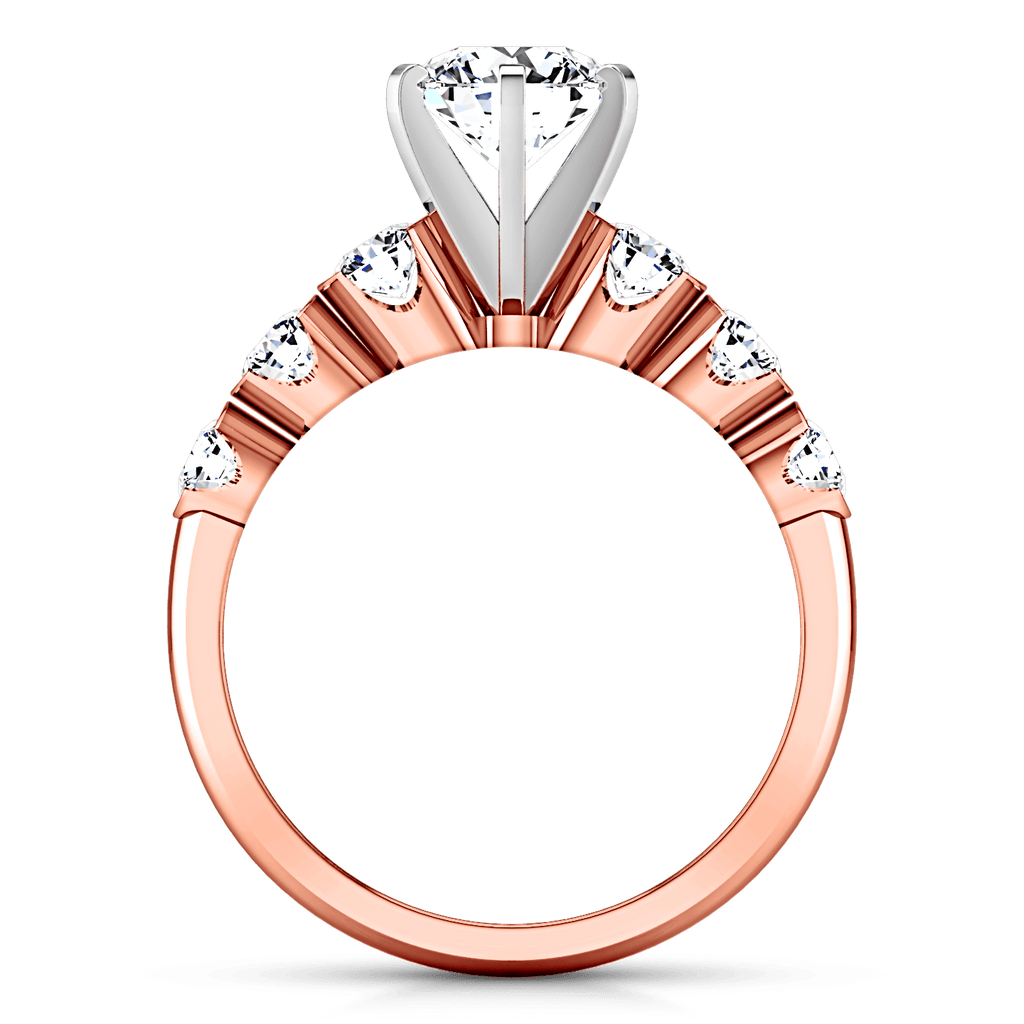 Pave Diamond Engagement Ring Karen 14K Rose Gold engagement rings imaginediamonds 
