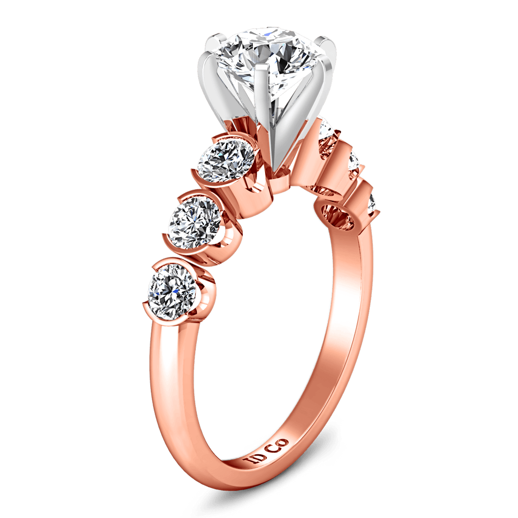 Pave Diamond Engagement Ring Karen 14K Rose Gold engagement rings imaginediamonds 