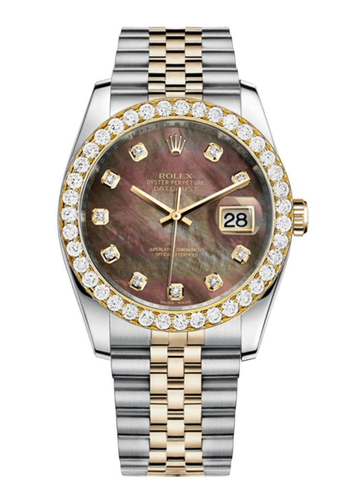 Rolex Datejust Mother Of Pearl Dial - Diamond Hour Markers With 4 Carats Of Diamonds WATCHES FROST NYC 