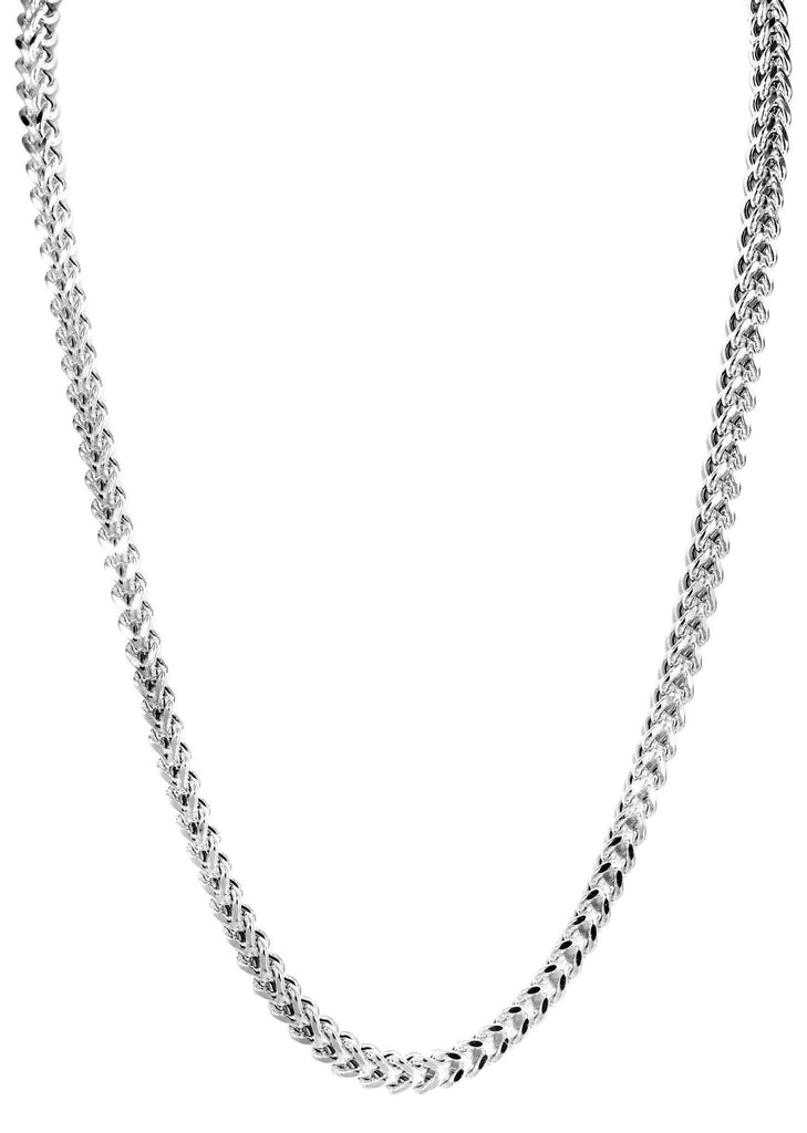 Franco Link Chain | White Gold Franco Chain | FrostNYC