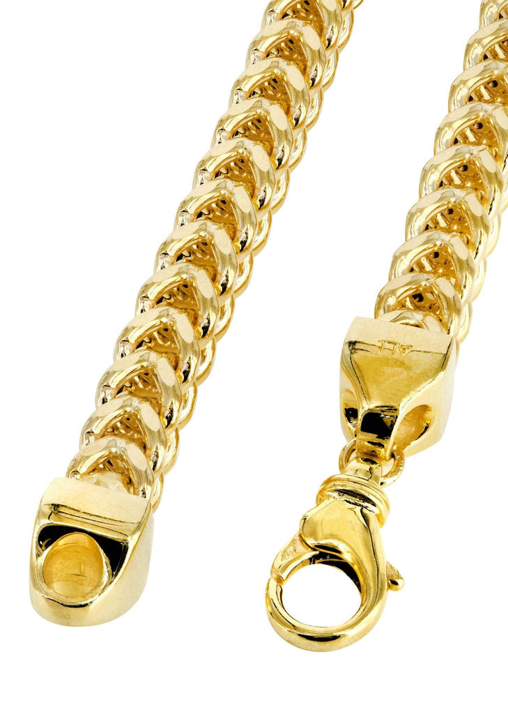 14K Gold Chain - Hollow Yellow Franco Chain MEN'S CHAINS FROST NYC 
