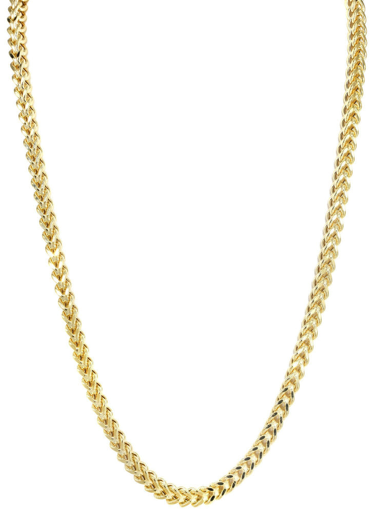 14K Gold Chain - Hollow Yellow Franco Chain MEN'S CHAINS FROST NYC 