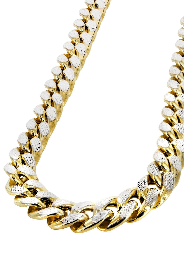 Miami cuban link chain diamond cut Clearance