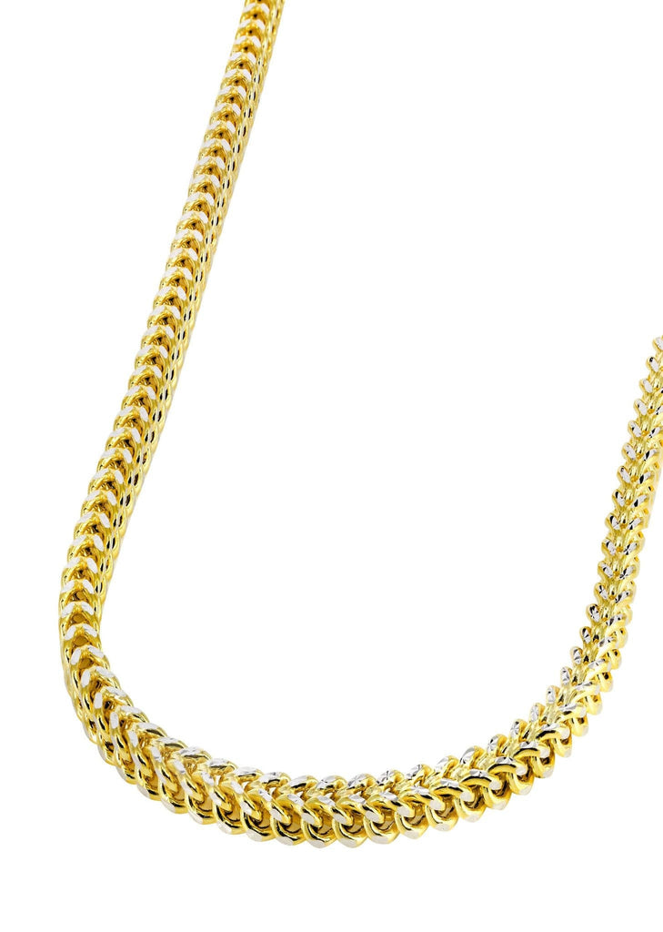 Men's Diamond Cut Franco Chain Necklace