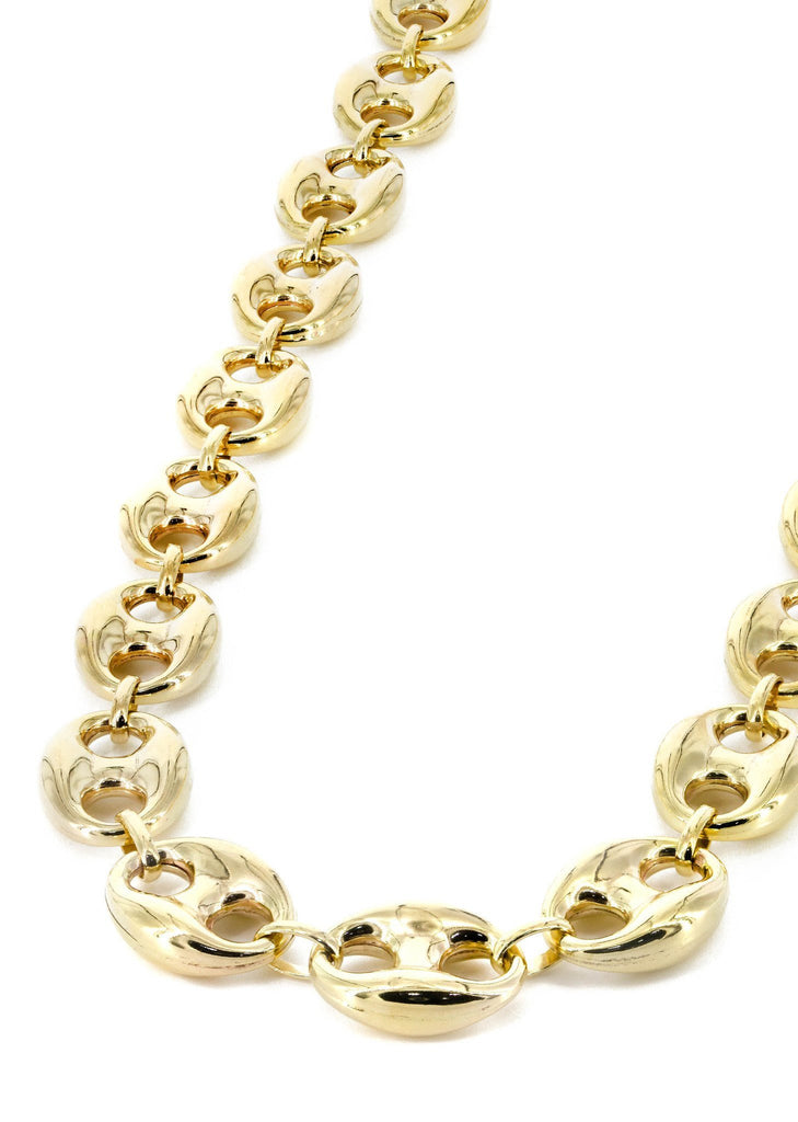 14K Gold Chain Hollow Puff MEN'S CHAINS FROST NYC 