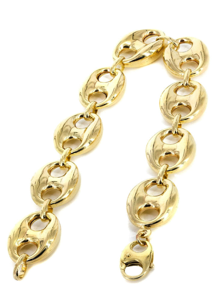 14K Gold Bracelet Gucci Style Men's Gold Bracelets FROST NYC 
