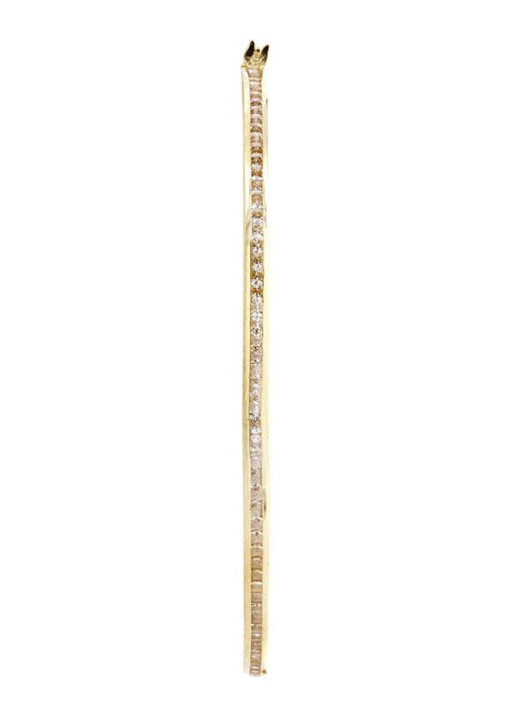 10K Gold Hoop Earrings | Diameter 2.25 Inches Gold Hoop Earrings FROST NYC 