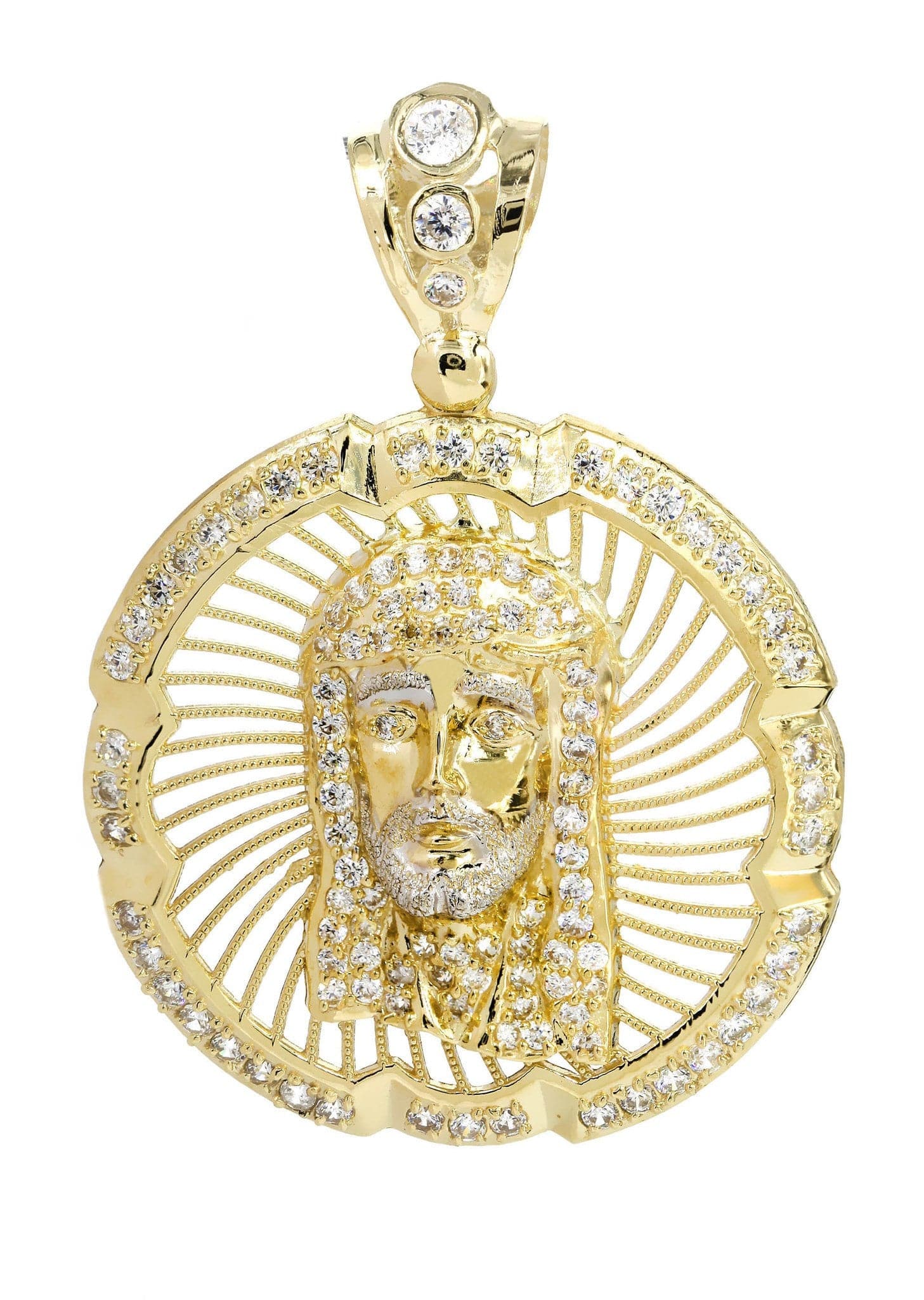 10K Gold Jesus Piece Pendant 10.4 Grams FrostNYC