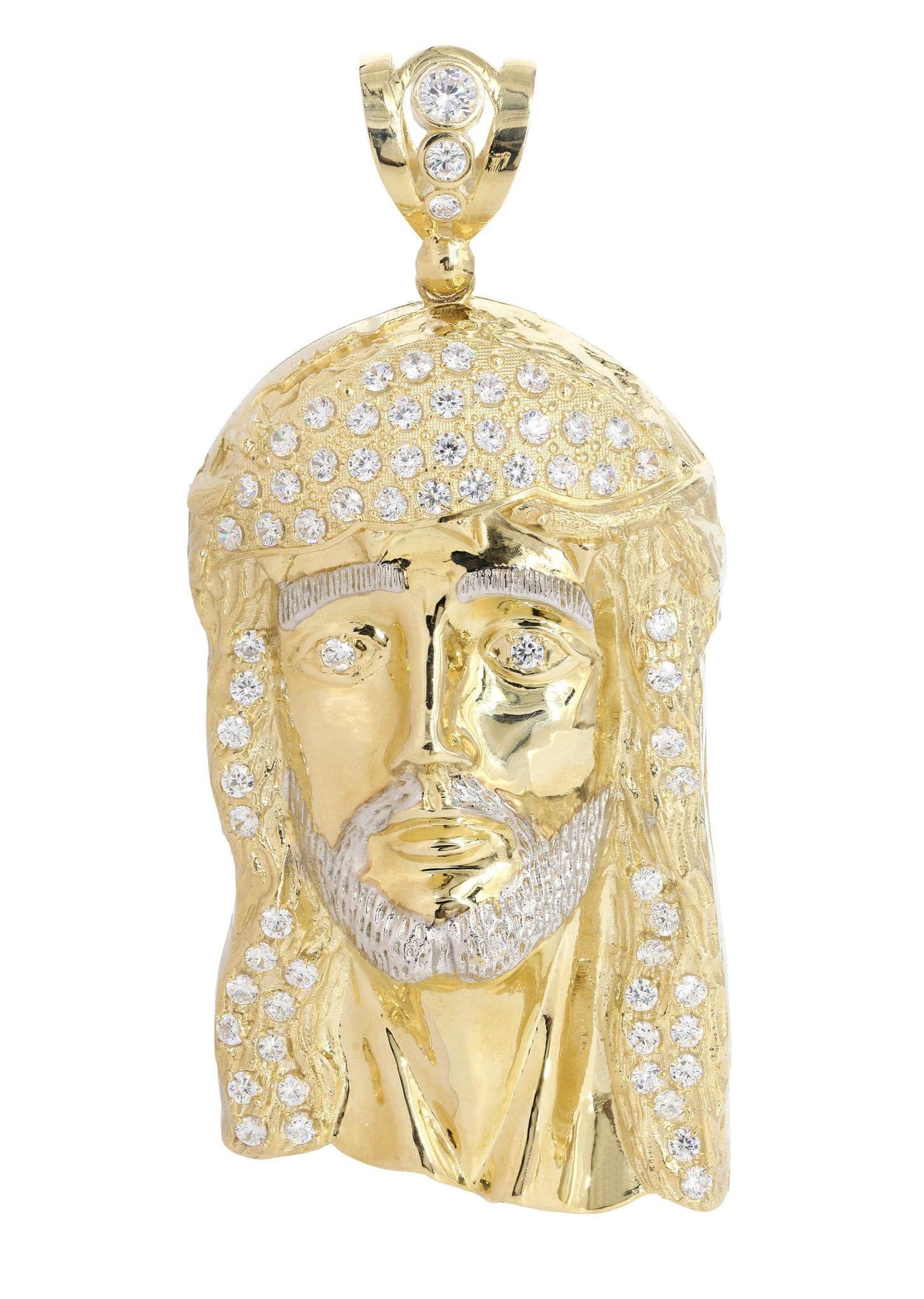 10k solid online gold jesus piece