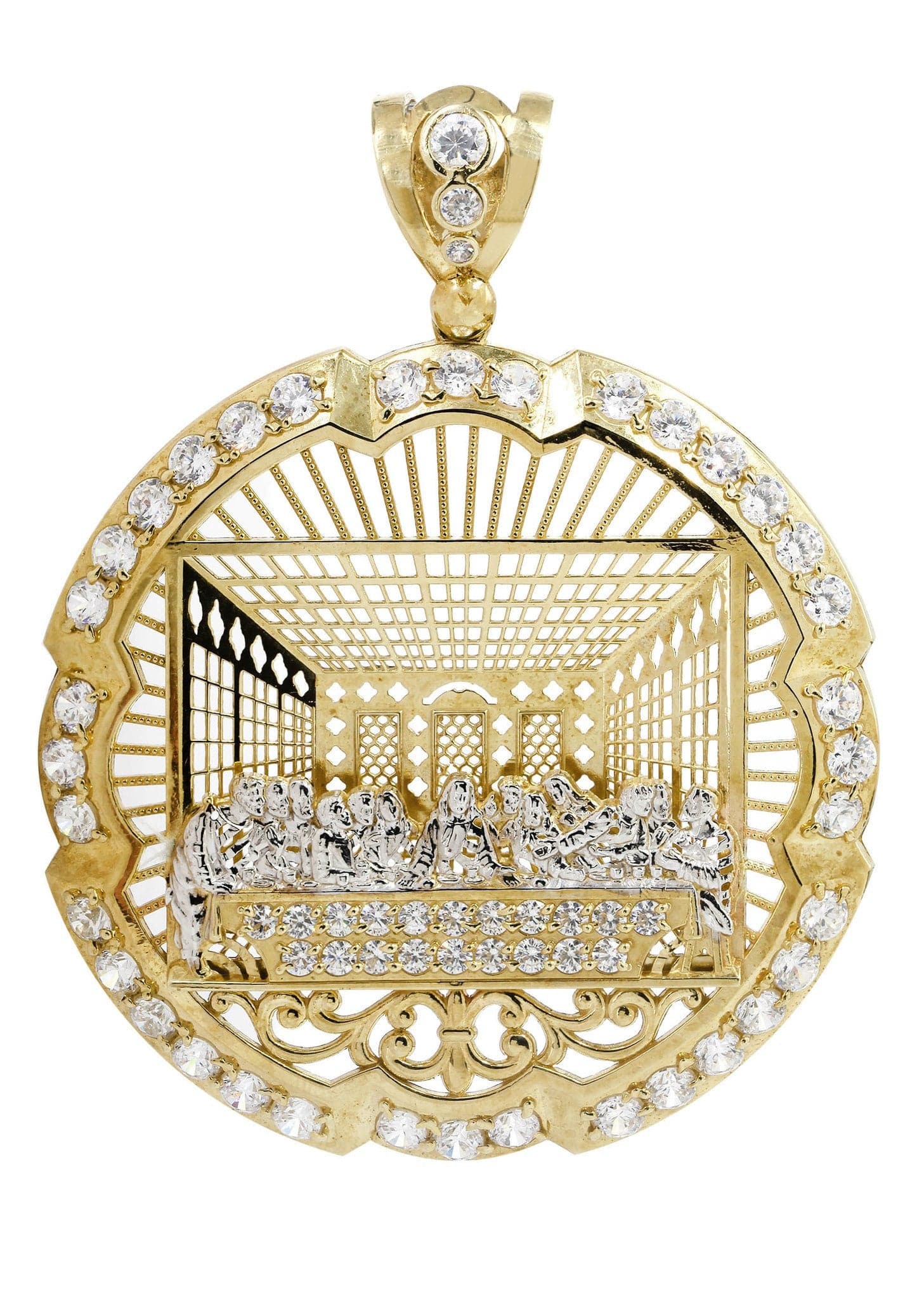 10K Gold Last Supper Pendant Grams