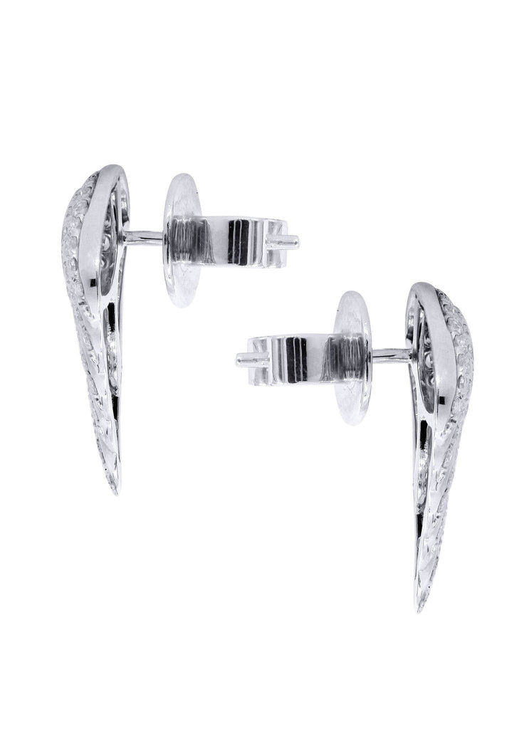 Angel Diamond Earrings For Men | 14K White Gold | 0.89 Carats MEN'S EARRINGS FROST NYC 