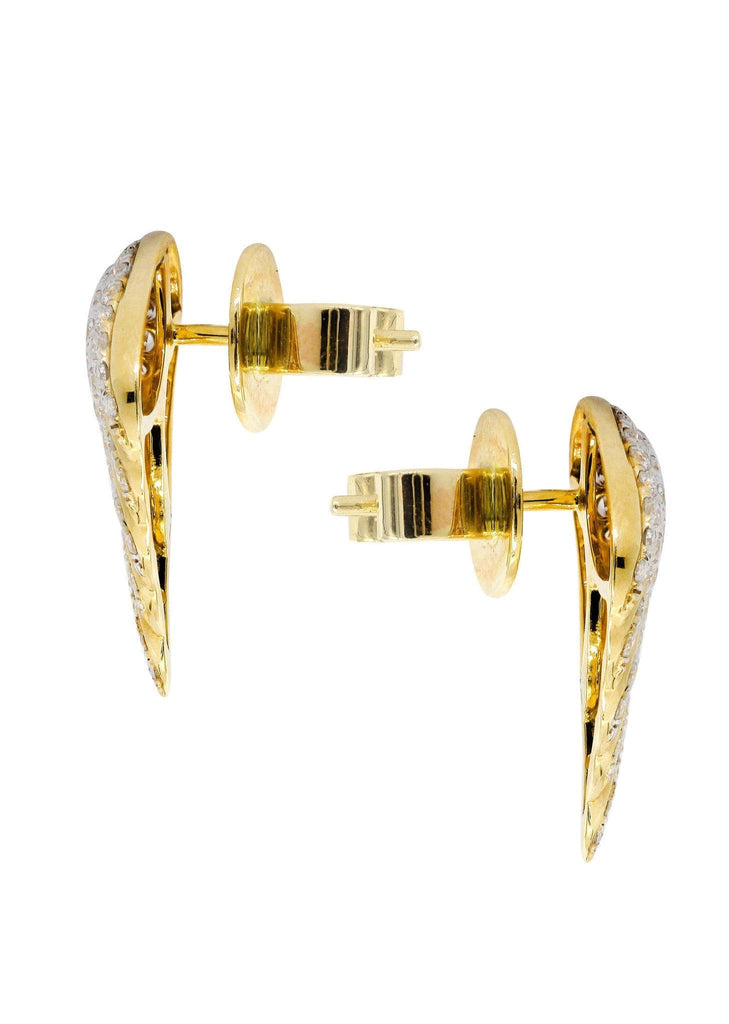 Diamond Earrings For Men | 14K Yellow Gold | 0.9 Carats MEN'S EARRINGS FROST NYC 