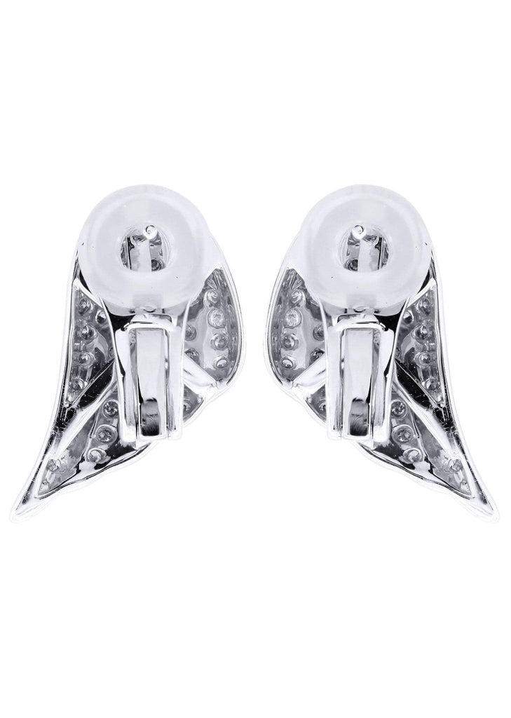 Angel Diamond Earrings For Men | 14K White Gold | 1.56 Carats MEN'S EARRINGS FROST NYC 