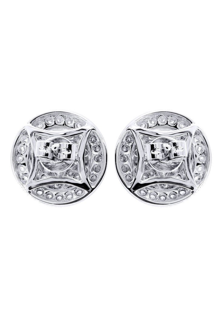Diamond Earrings For Men | 14K White Gold | 0.82 Carats MEN'S EARRINGS FROST NYC 