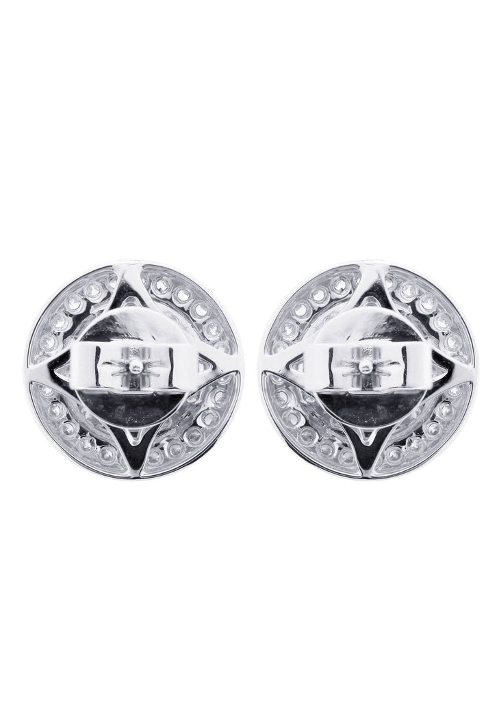 Diamond Earrings For Men | 14K White Gold | 0.84 Carats MEN'S EARRINGS FROST NYC 
