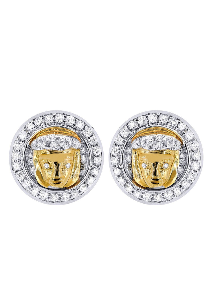 Diamond Earrings For Men | 14K Yellow Gold | 0.84 Carats MEN'S EARRINGS FROST NYC 