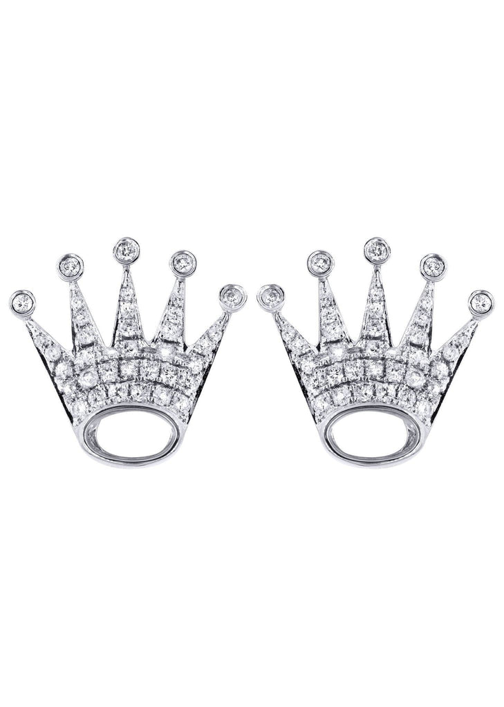 Diamond Earrings For Men | 14K White Gold | 0.86 Carats MEN'S EARRINGS FROST NYC 