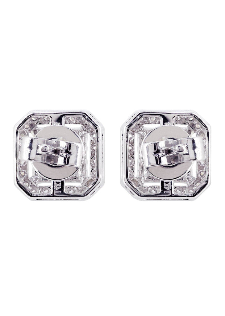 Diamond Stud Earrings For Men | 14K White Gold | 0.86 Carats MEN'S EARRINGS FROST NYC 