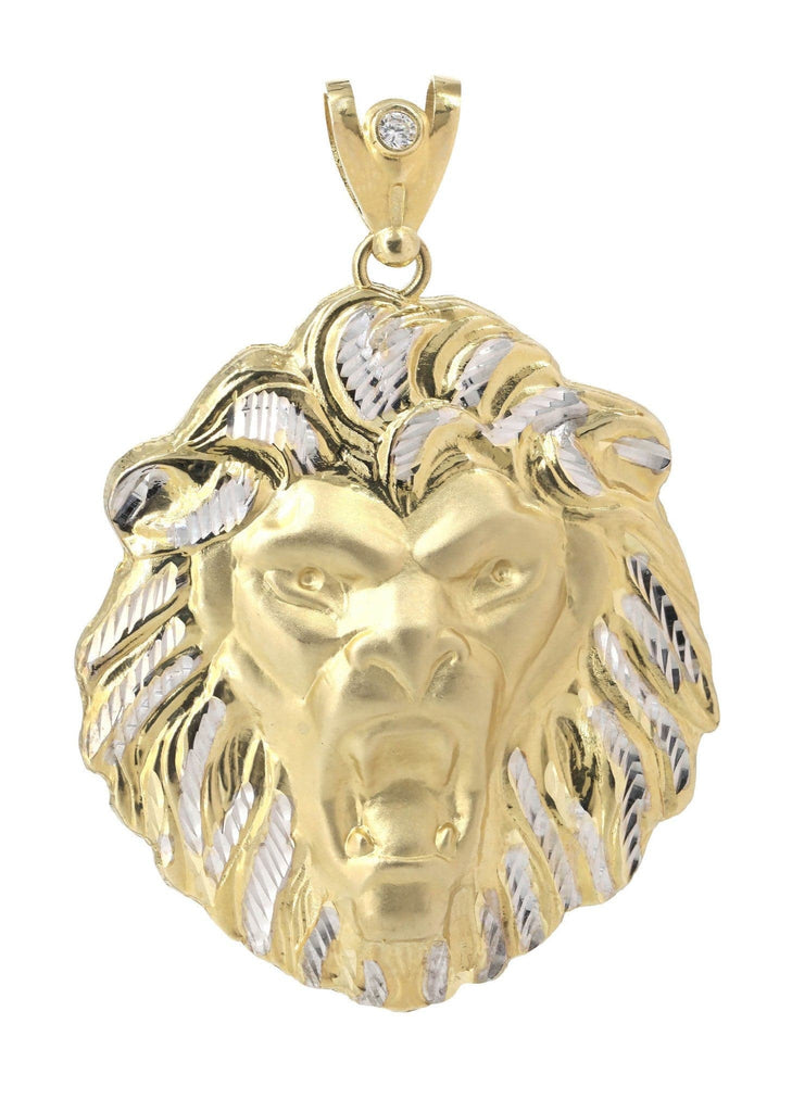 Big Lion 10K Yellow Gold Pendant. | 41.8 Grams MEN'S PENDANTS FROST NYC 