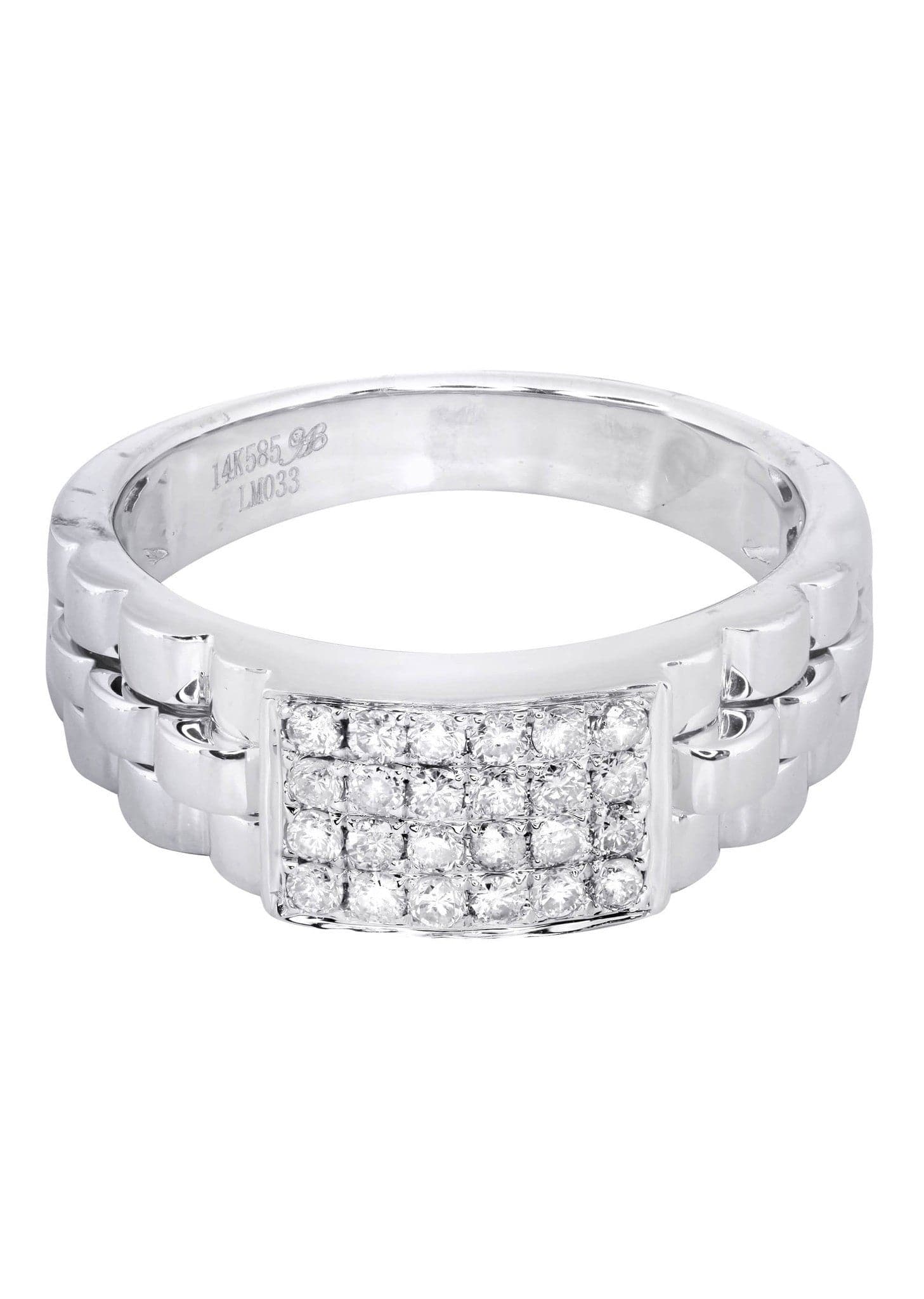 slim fit dress slacks The Highland 6mm Polished Men's 14K White Gold Wedding Ring with Beveled Edges 14.5 / 6mm