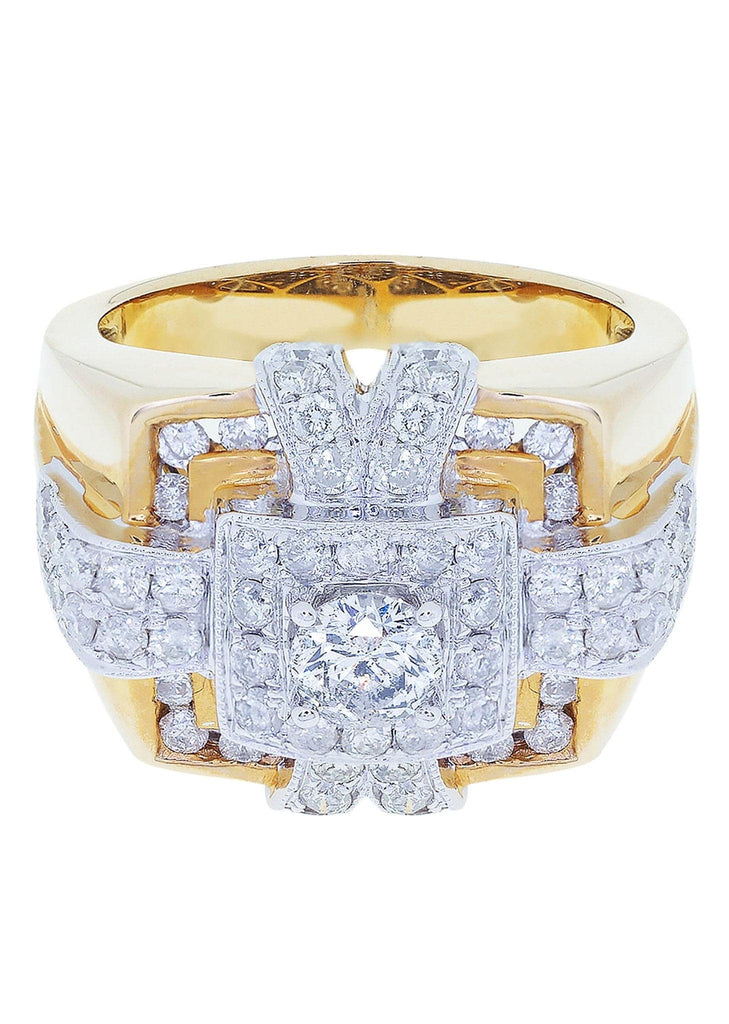 Buy Mens Diamond Ring, Mens Pinky Ring, Man Diamond Ring, Men Statement Ring  18K White Gold Unisex Ring Online in India - Etsy
