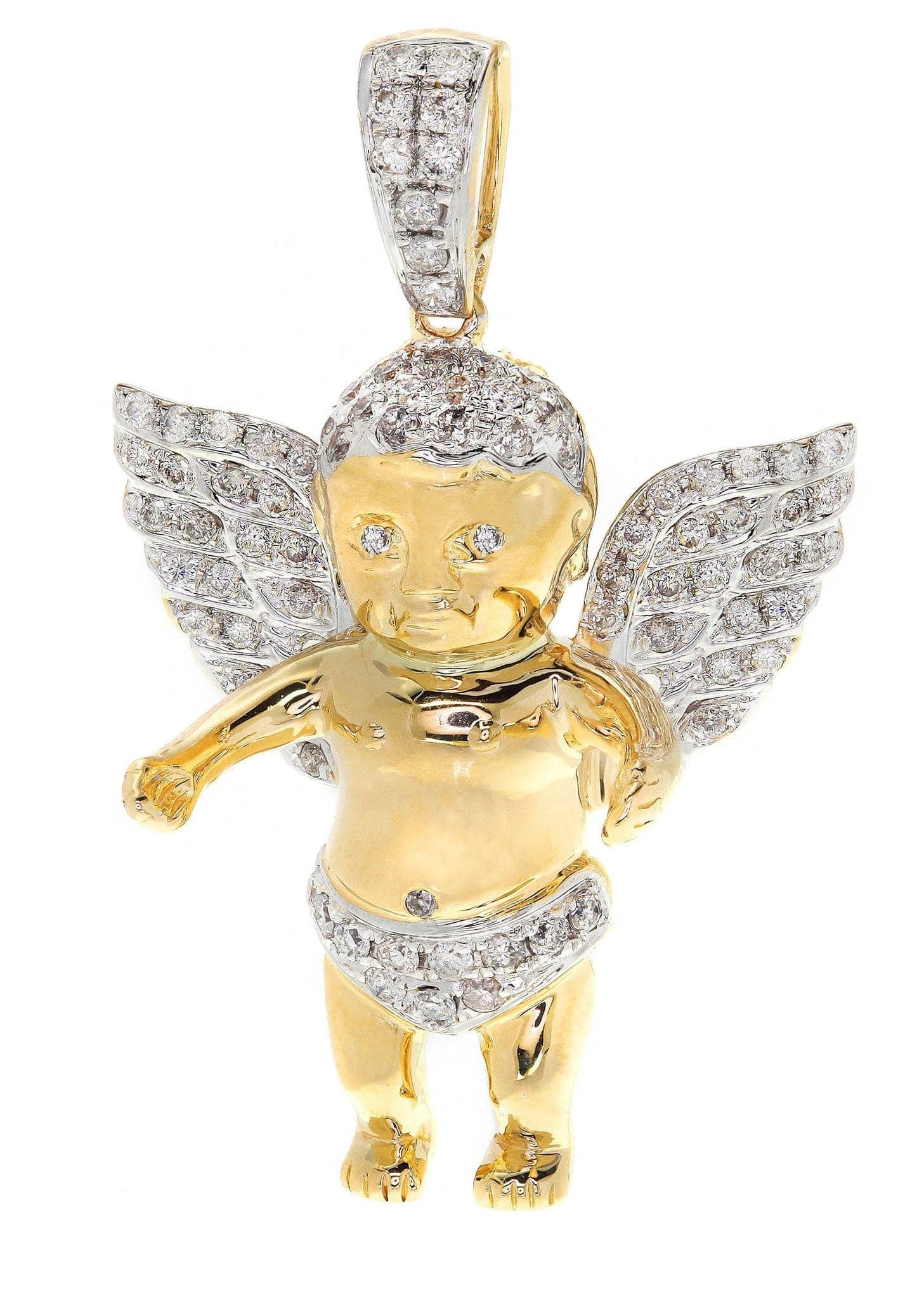 Diamond Angel Pendant 10.5 Grams 0.83 Carats FrostNYC
