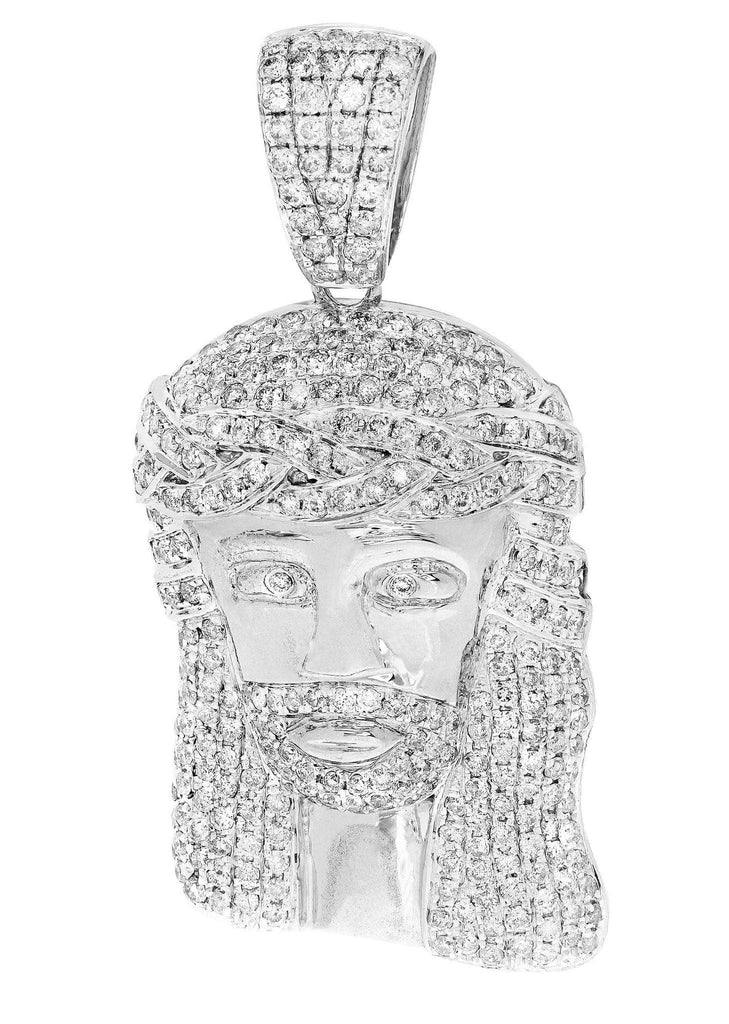 Diamond Jesus Piece | 15.02 Grams | 3.12 Carats MEN'S PENDANTS FROST NYC 