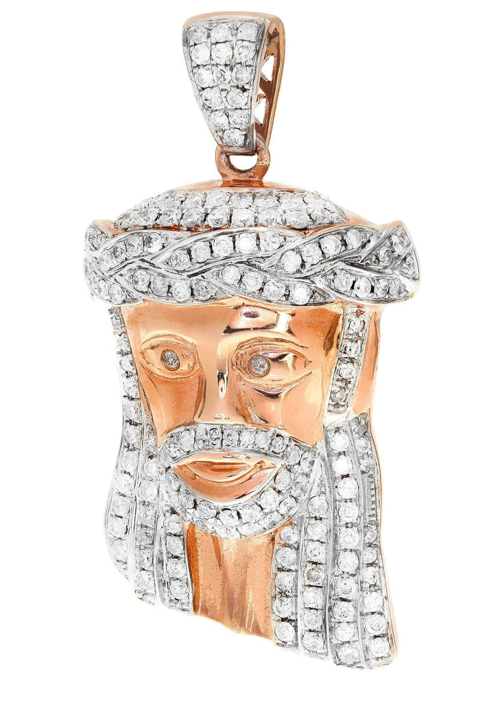 Diamond Jesus Piece | 11.34 Grams | 1.17 Carats MEN'S PENDANTS FROST NYC 