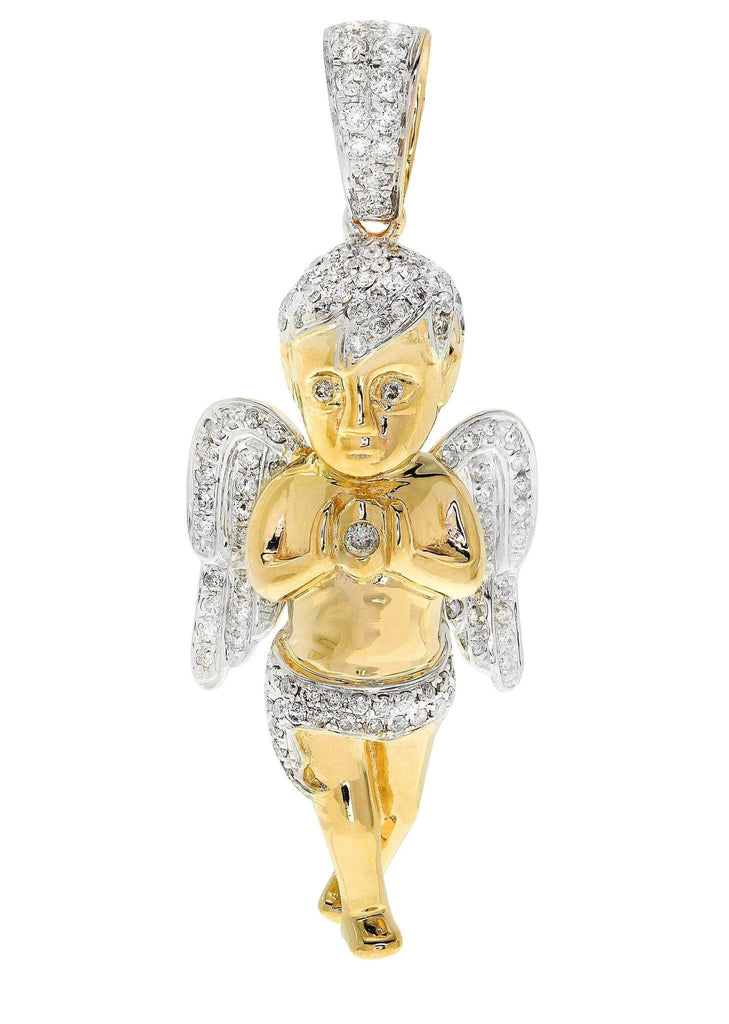 Diamond Angel Pendant | 9.67 Grams | 1 Carats MEN'S PENDANTS FROST NYC 