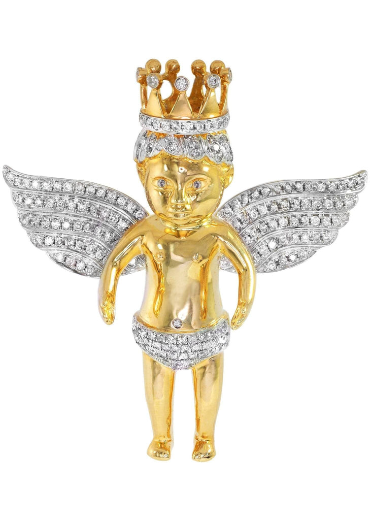 Diamond Angel Pendant | 30.22 Grams | 2.56 Carats MEN'S PENDANTS FROST NYC 