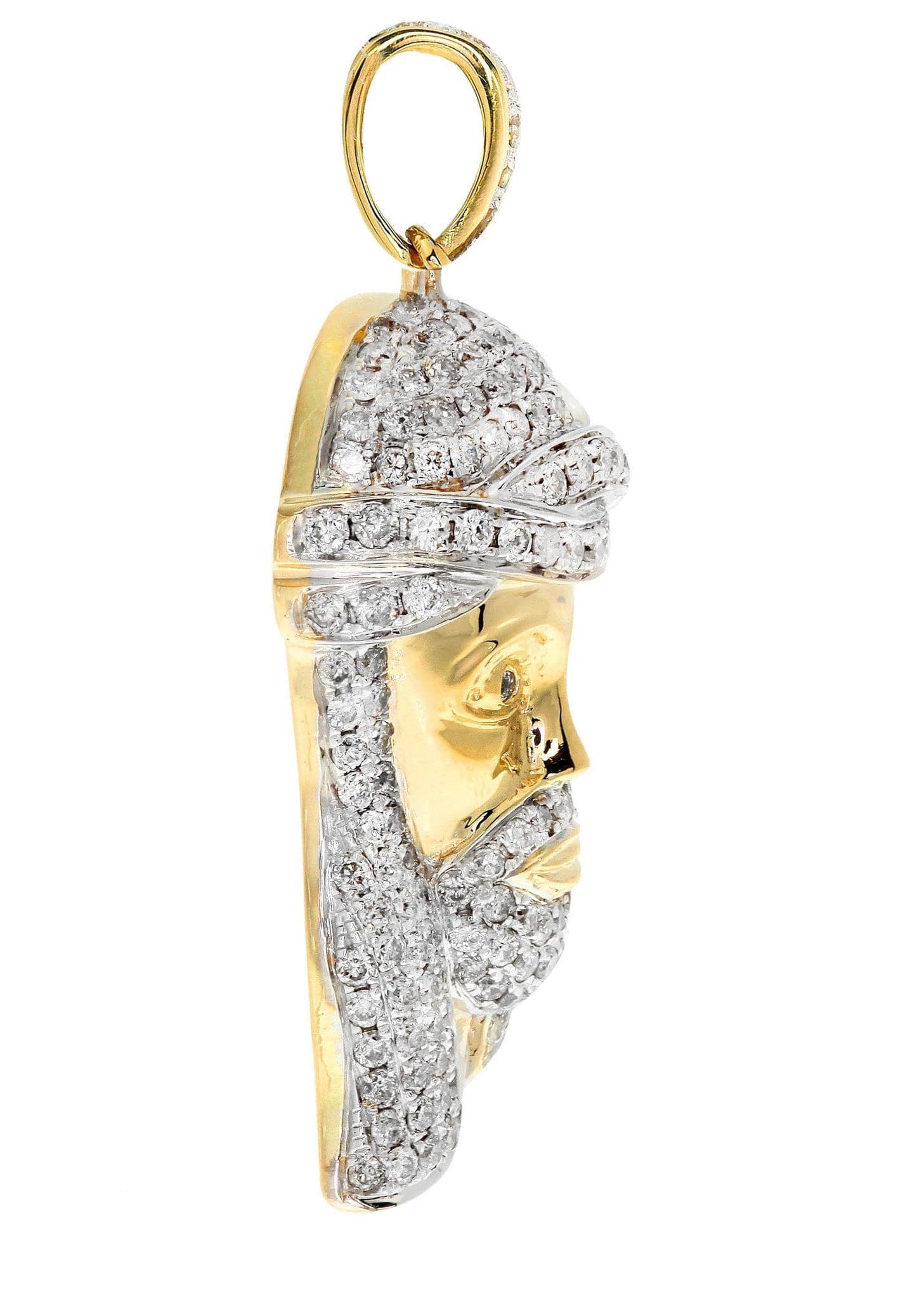 Diamond Jesus Piece | 12.48 Grams | 2.43 Carats