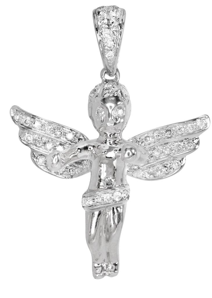 Diamond Angel Pendant | 4.77 Grams | 0.59 Carats MEN'S PENDANTS FROST NYC 