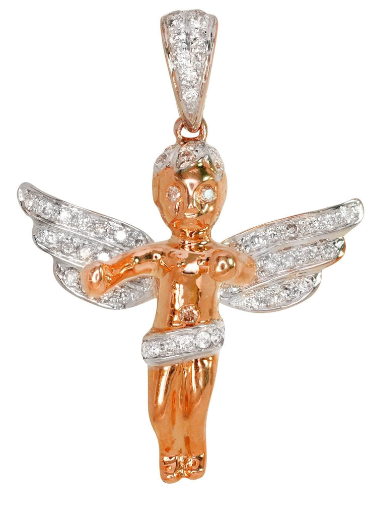 Diamond Angel Pendant | 4.73 Grams | 0.58 Carats MEN'S PENDANTS FROST NYC 