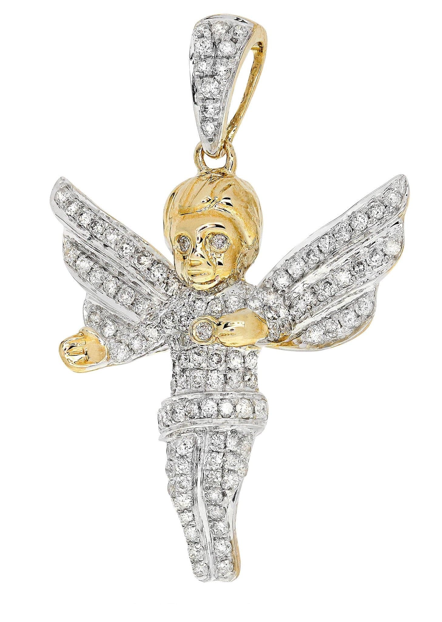 Diamond angel online pendant