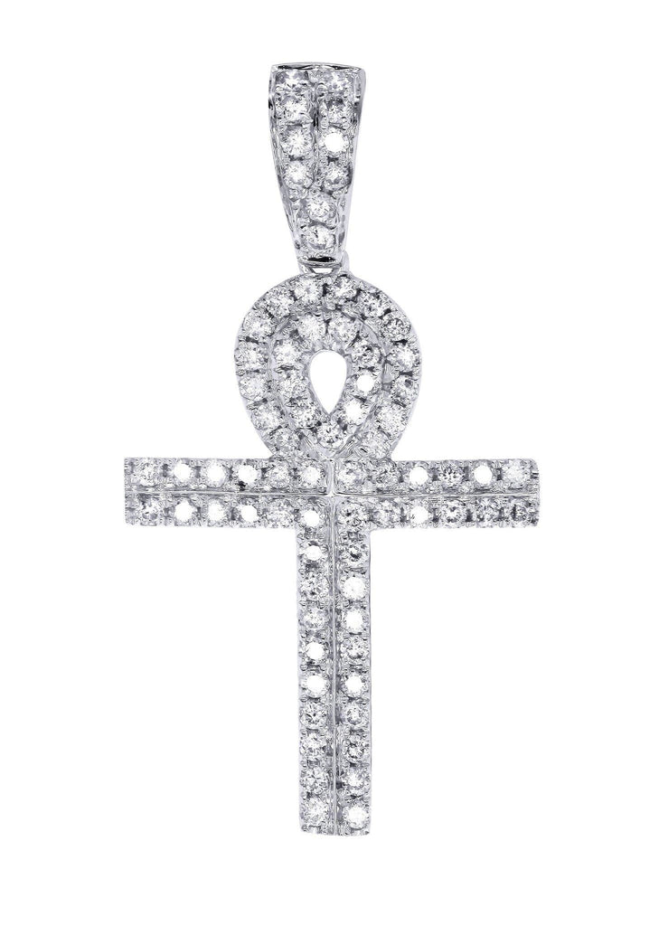 Diamond egyptian cheap cross pendant