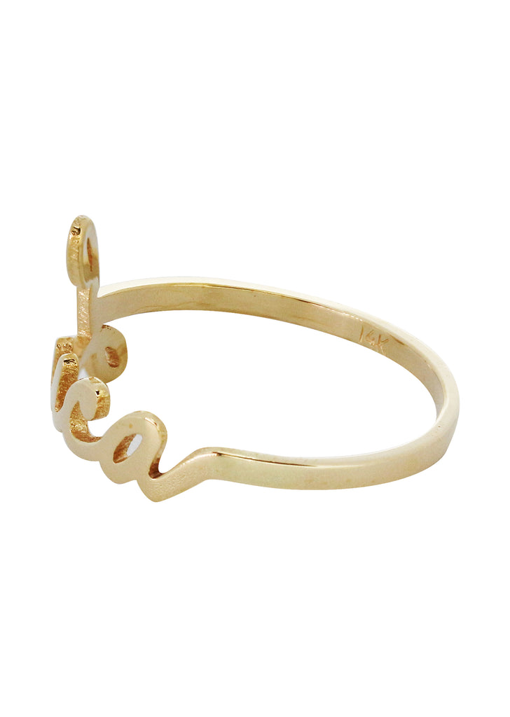 14K Gold Cursive Name Ring | Appx. 1 Gram – FrostNYC