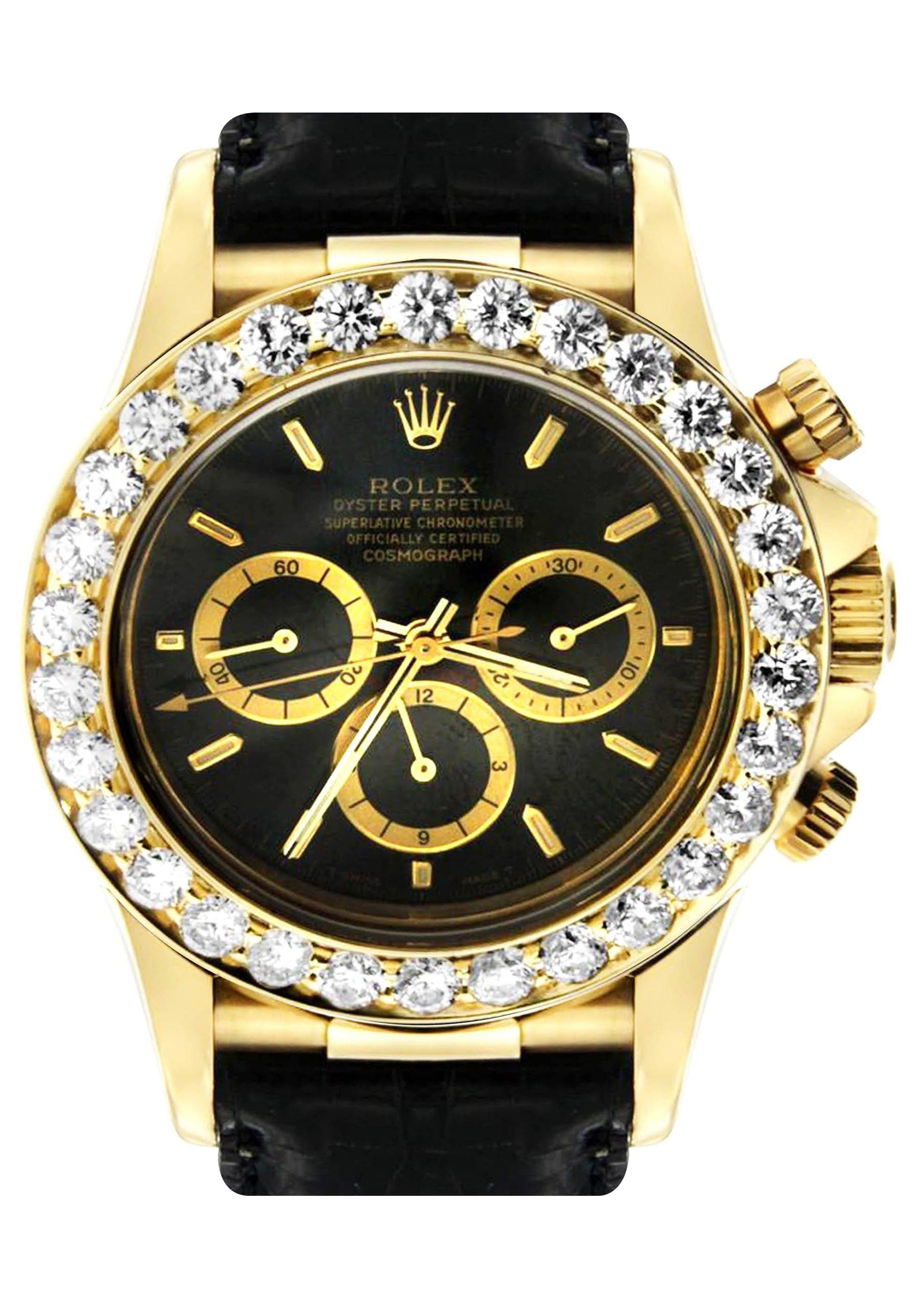 Diamond Rolex Daytona 18K Yellow Gold 40 Mm - Main Image