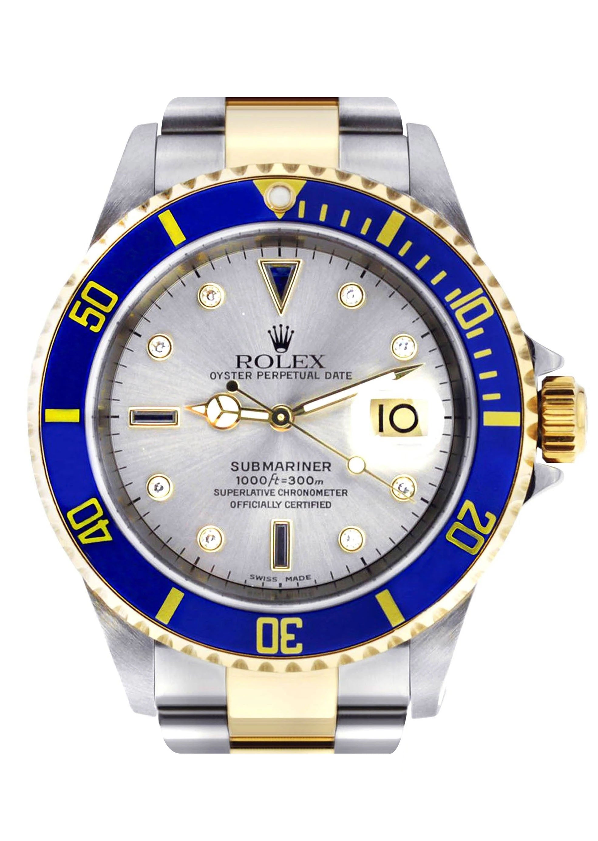 ROLEX SUBMARINER DATE 40 MM MONTRE EN OR 18K ET ACIER BRACELET