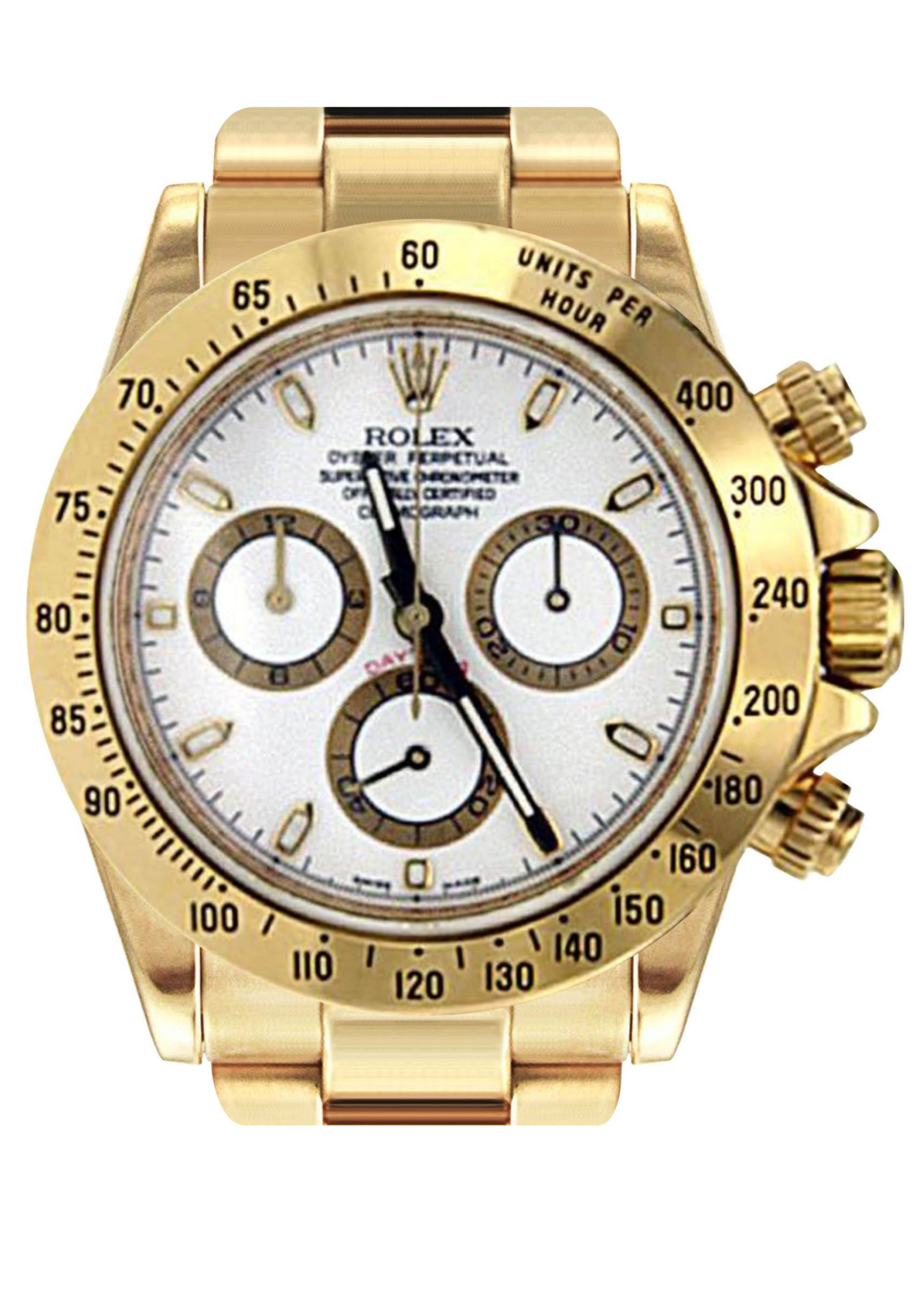 Rolex Daytona Emas Kuning 18K 40 Mm