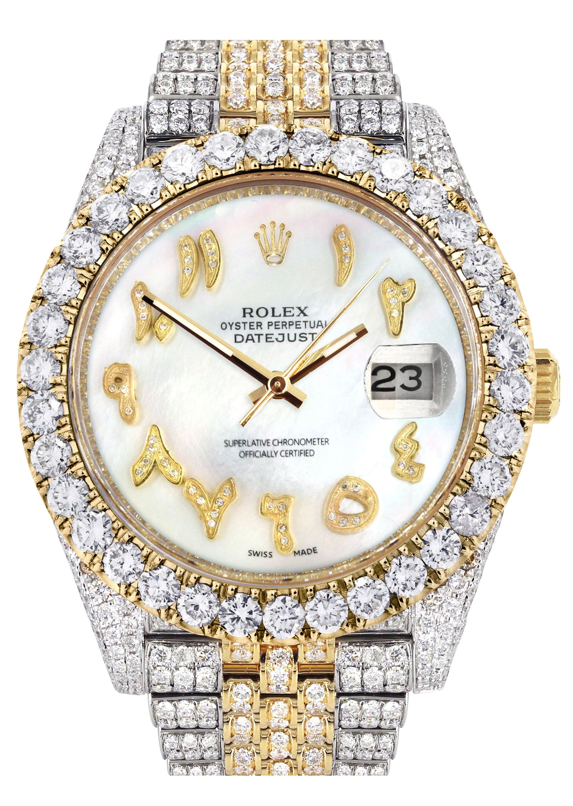 Rolex Datejust 41 Con Diamantes Helados 25 Quilates De Diamantes