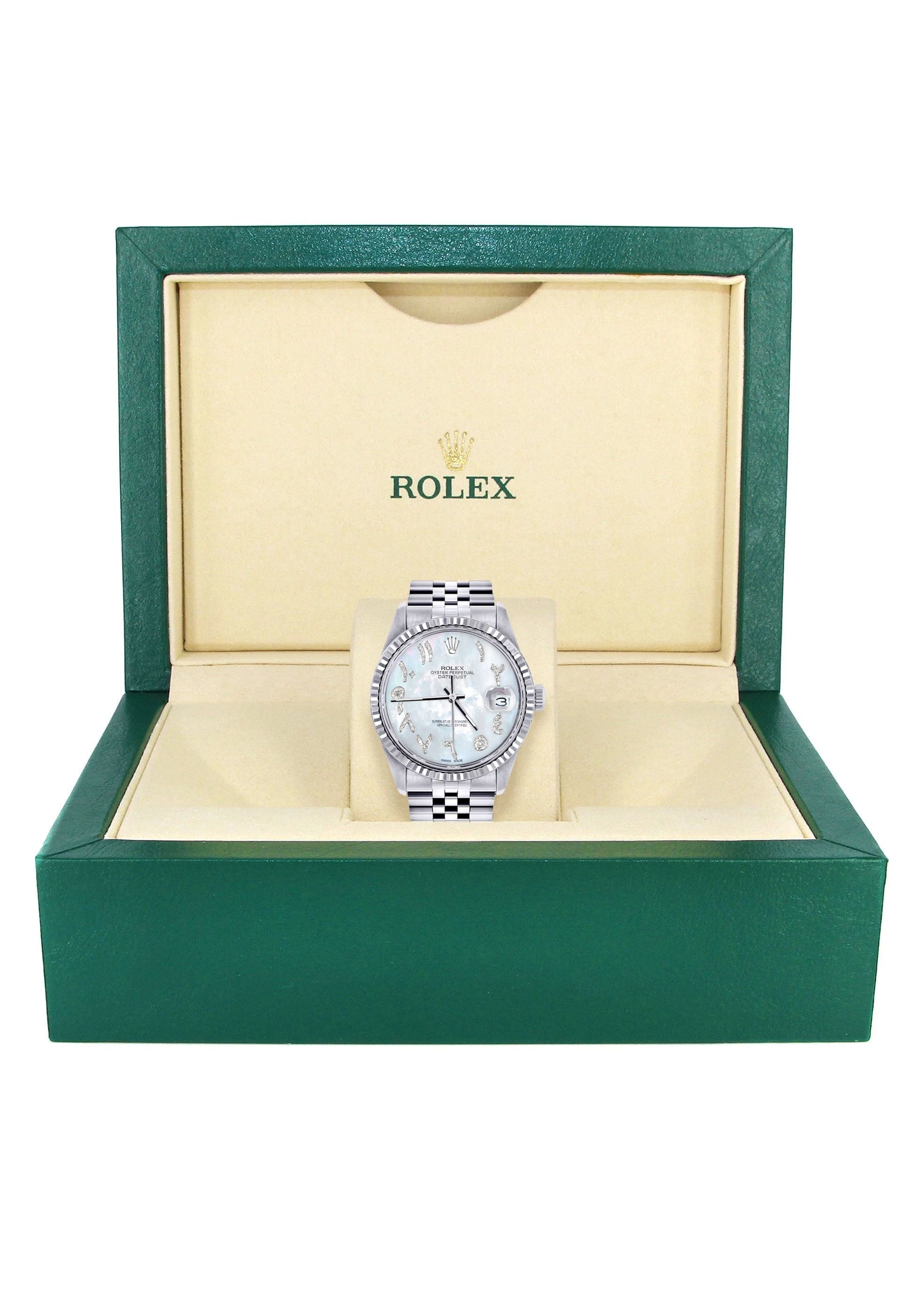 New Rolex DateJust 2.6 CT. Ladies Watch! w/ box Womens Rolex Datejust II Watch | 41 MM | Purple Roman  main image 4