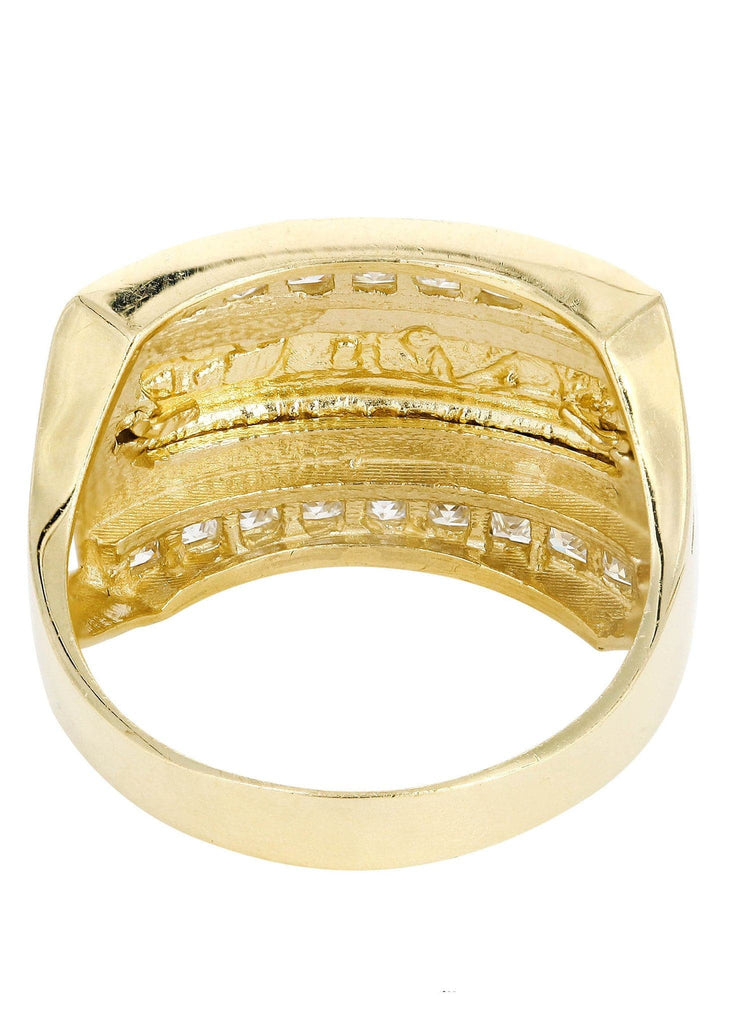 Last Supper & Cz 10K Yellow Gold Mens Ring. | 6.4 Grams MEN'S RINGS FROST NYC 