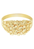 Gold Nugget Ring- Mens Ring 10K Gold | 2.1 Grams MEN'S RINGS FROST NYC