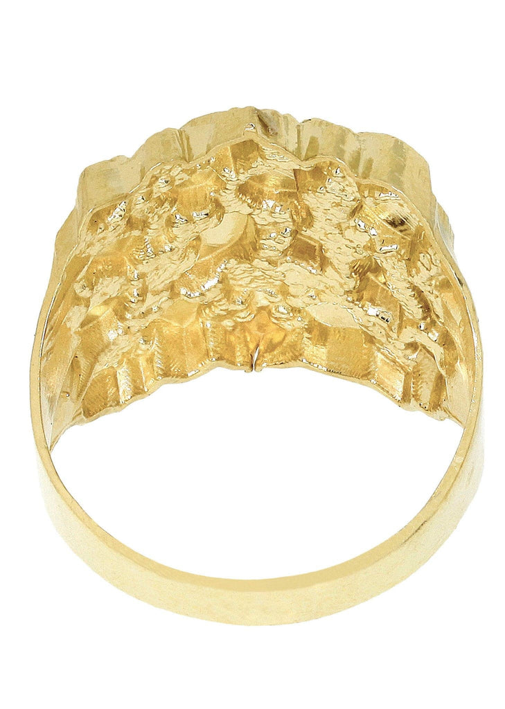 Gold Nugget Ring- Mens Ring 10K Gold | 6.1 Grams MEN'S RINGS FROST NYC 